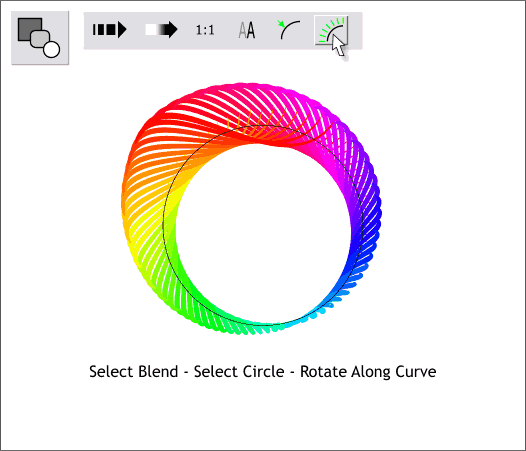 Blending Stroked Paths  - Xara Xone Workbook step-by-step tutorial