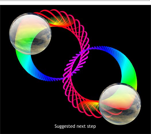 Blending Stroked Paths  - Xara Xone Workbook step-by-step tutorial