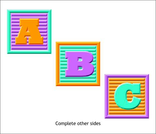 A Cool Beveled 3D Cube - Xara Xone Workbook step-by-step tutorial