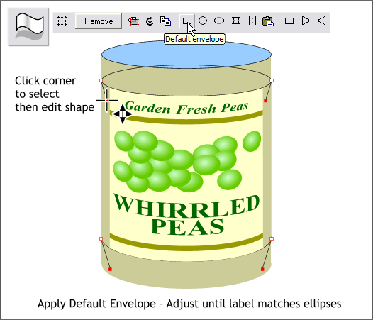 Putting a Label on a Can step-by-step tutorial