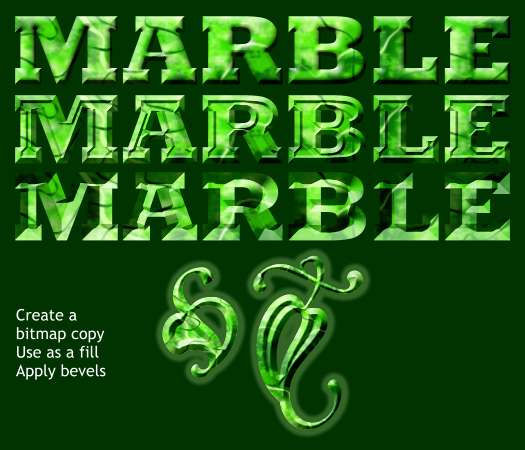 Marble - Xara Xone Workbook step-by-step tutorial