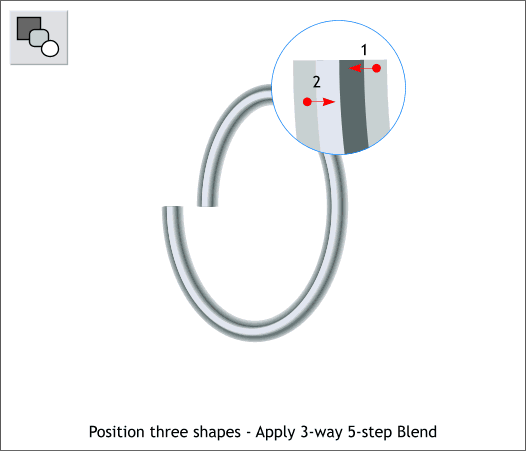 A metal spring - Xara Xone Workbook step-by-step tutorial