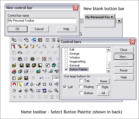 Creating a custom button bar