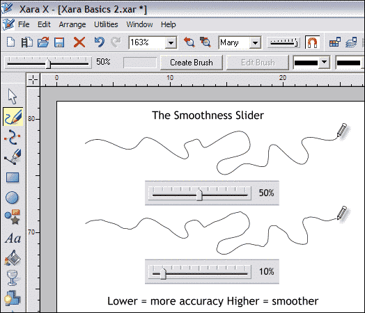 The Freehand and Brush Tool