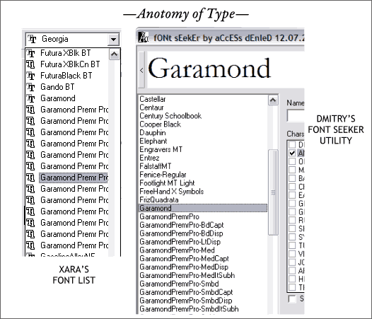 Xara Xone Workbook - Type