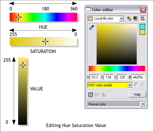 Edit HSV Color