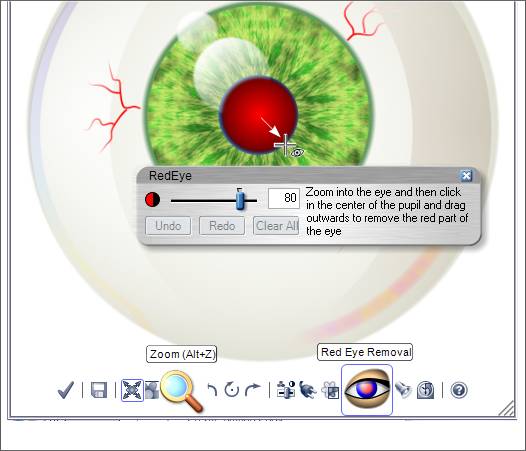 Xara Xone Workbook - Red Eye Removal