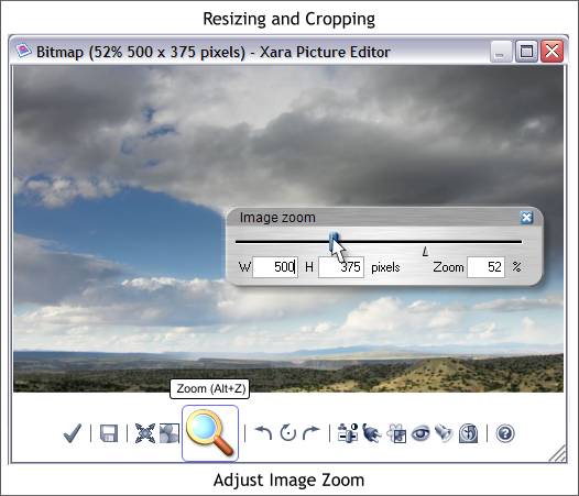 Xara Xone Workbook - Resizing and Cropping in XPE