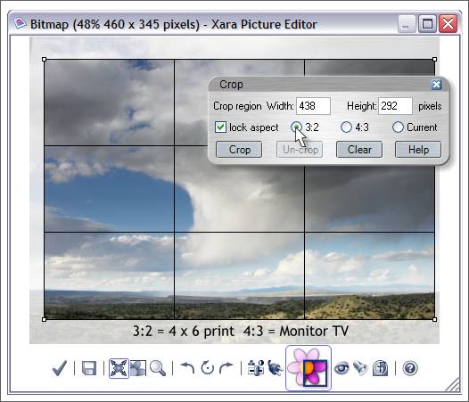 Xara Xone Workbook - Resizing and Cropping in XPE