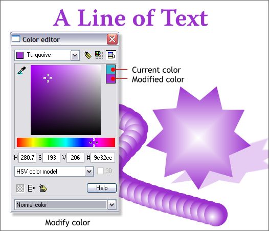 Editing Named Colors - Xara Xone Workbook