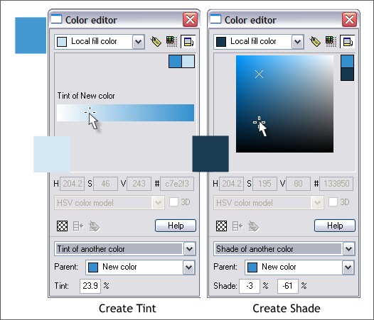 Editing Named Colors - Xara Xone Workbook