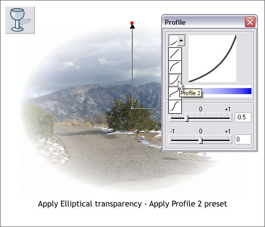 A soft-edged photo Xara Xtreme