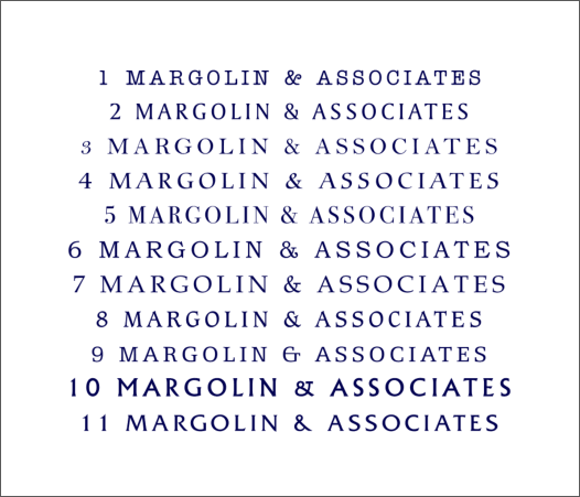 The Workbook - Creating a new logo for Margolin & Associates