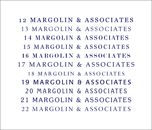 The Workbook - Creating a new logo for Margolin & Associates