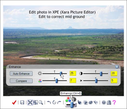 Correcting for a Bad Exposure tutorial - Xara Xone Workbook