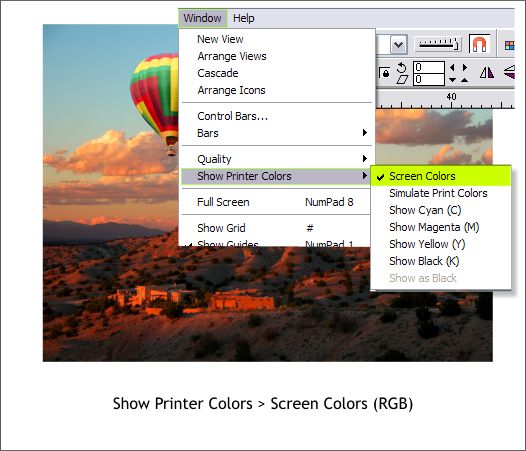 Show Printer ColorsTutorial - Xara Xone Workbook 