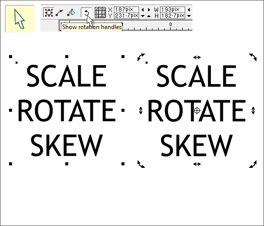 Scale - Rotate - Skew - Xara Xone Workbook 62