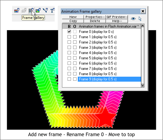 Using Xara Xtreme Profiles with Flash Movies