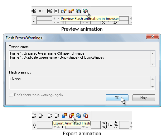 Using Xara Xtreme Profiles with Flash Movies