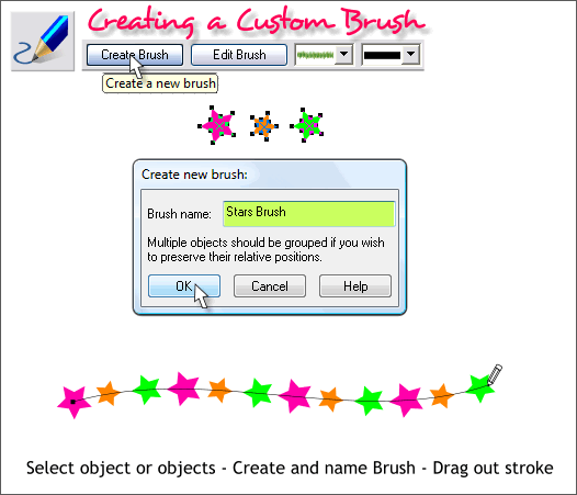 Xara Xone Workbook - Creating and Editing a Custom Brush