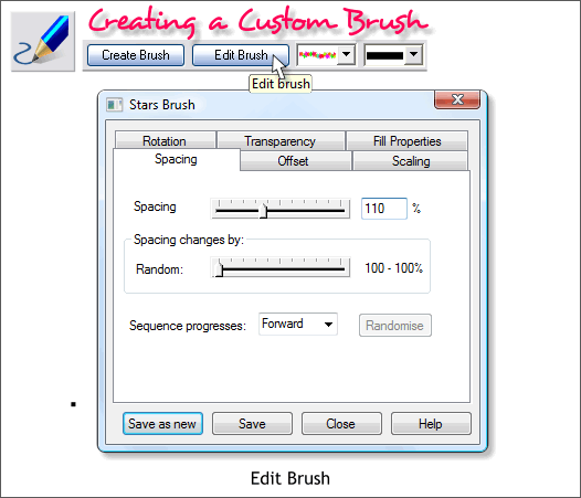 Xara Xone Workbook - Creating and Editing a Custom Brush