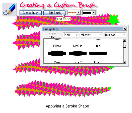 Xara Xone Workbook - Creating and Editing a Custom Brush