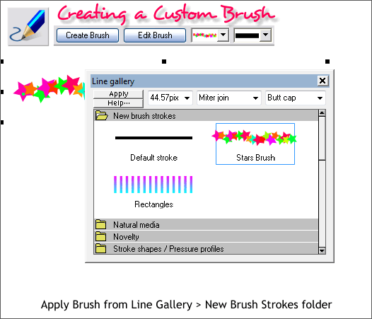 Xara Xone Workbook - Creating and Editing a Custom Brush