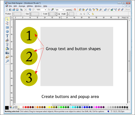 Creating Popups - Xara Xone Workbook