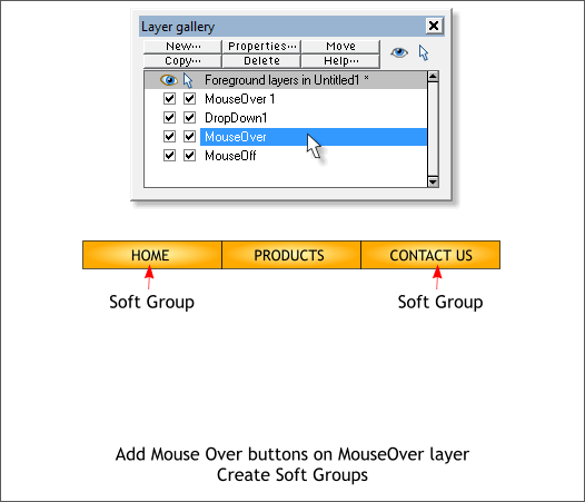 Creating Drop Down Menus in Xara Web Designer - Xara Xone Workbook