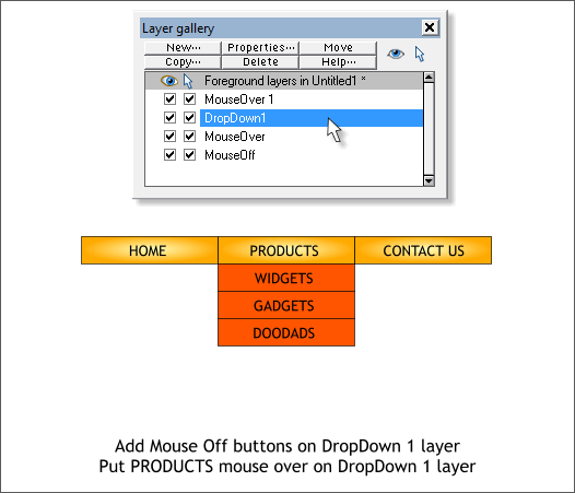 Creating Drop Down Menus in Xara Web Designer - Xara Xone Workbook