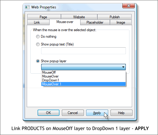 Creating Drop Down Menus in Xara Web Designer - Xara Xone Workbook