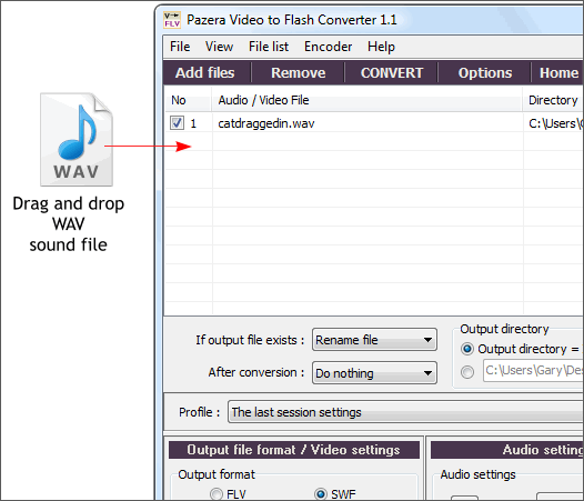 Converting a WAV File to Flash - Xara Xone Workbook Tutorial