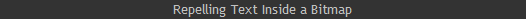 Repelling Text Inside a Bitmap