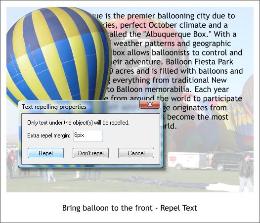 Repelling Text Inside a Photo - Xara Xone Workbook 79